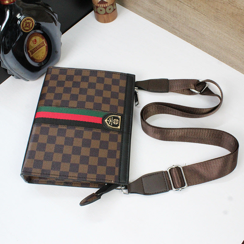 Men's & Women's Business Hard Large Capacity Plaid Trendy Handbags