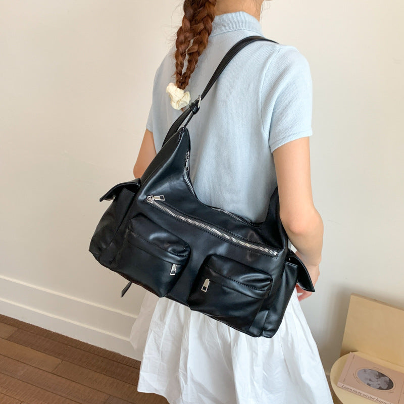 Fashion Commuter Niche Large College Out Women's Shoulder Bag