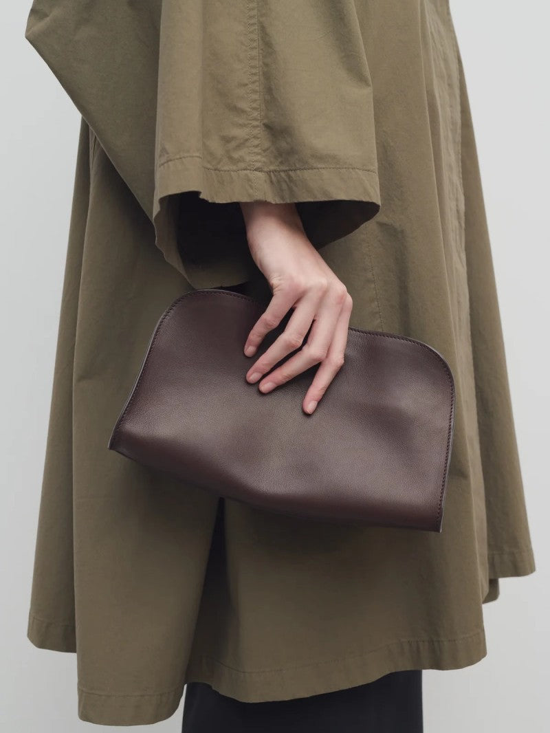 Women's Fashionable Soft Milk Drinking Calfskin Underarm Women's Messenger Bag