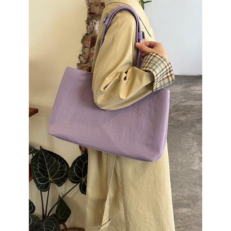 Women's Large Capacity Waterproof Nylon High-grade Simple Tote Bags