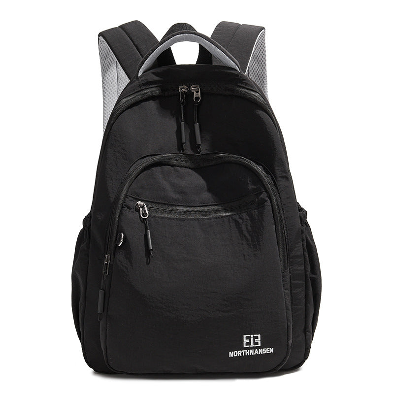 Simple Solid Color Fashion Lightweight Large Women's Backpack