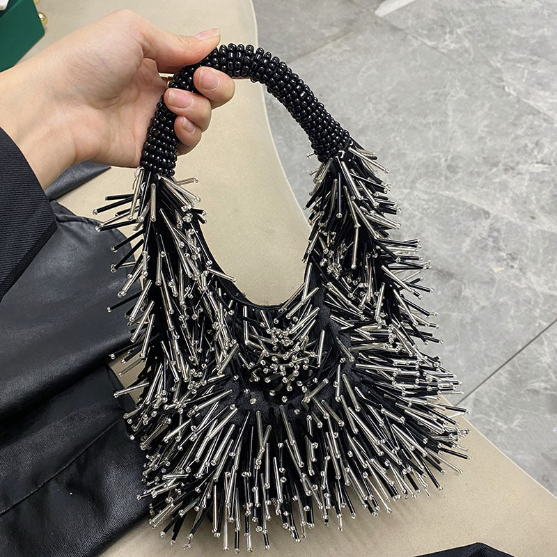 Rivet Tassel Motorcycle Fashion Beaded Refined Bags