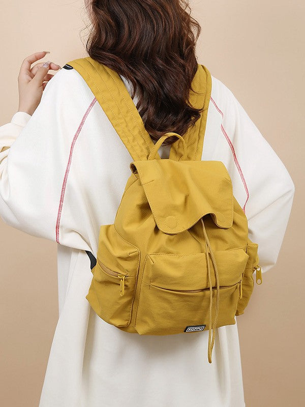 Texture Everyday Joker Solid Color Simple Versatile Backpacks