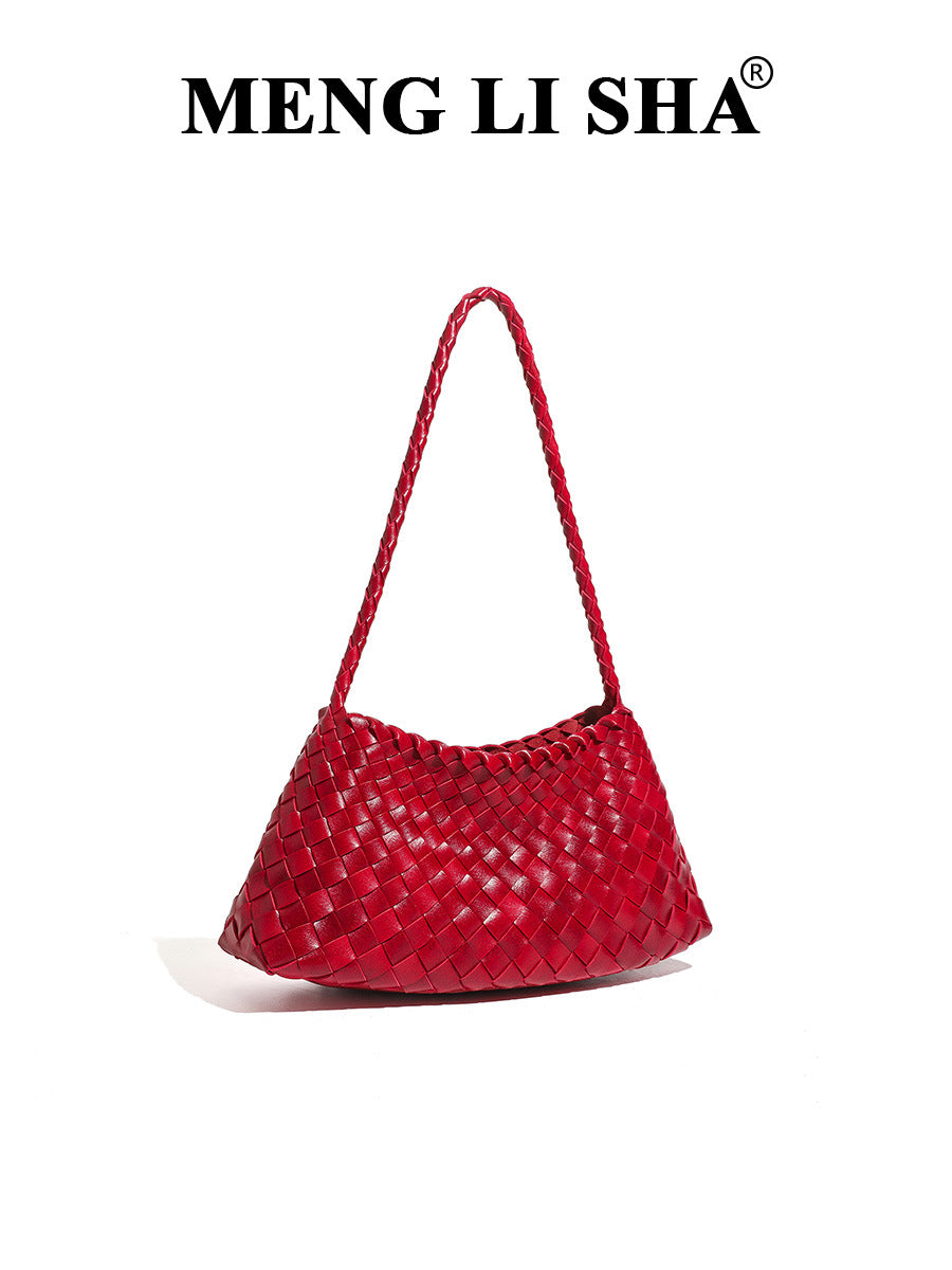 Women's High-grade Light Luxury Minority Woven Exquisite Commuter Bags