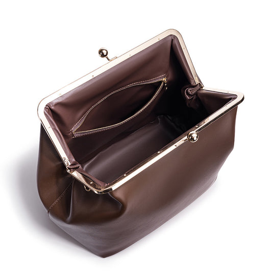 Women's Retro Clip High-grade Fashion Shell Women's Shoulder Bag