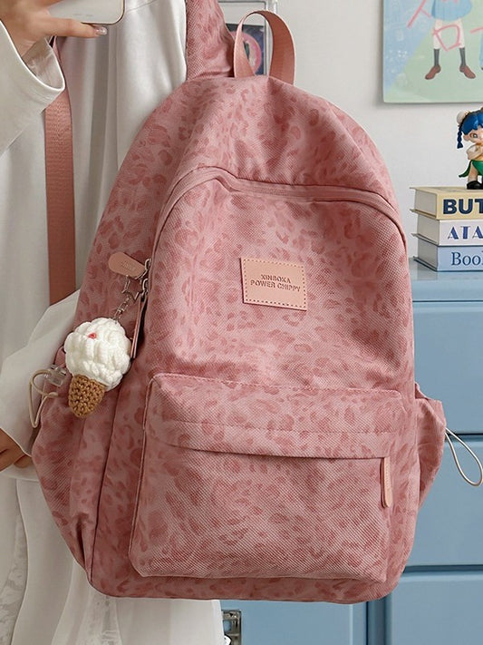 Good-looking Leopard Print Sweet Junior Campus Leisure Backpack