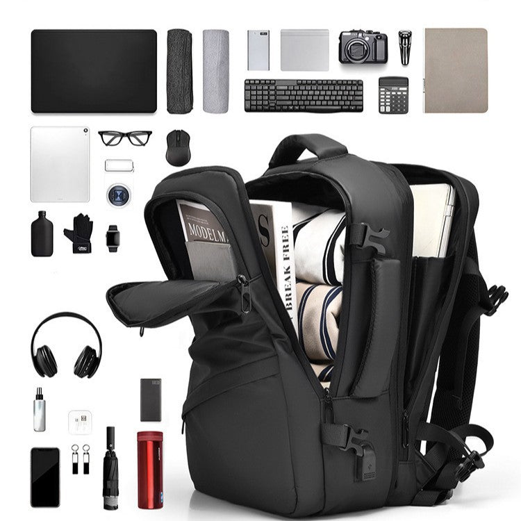 Men's Fashion Commuter Multifunctional Computer Leisure Large Business Backpack