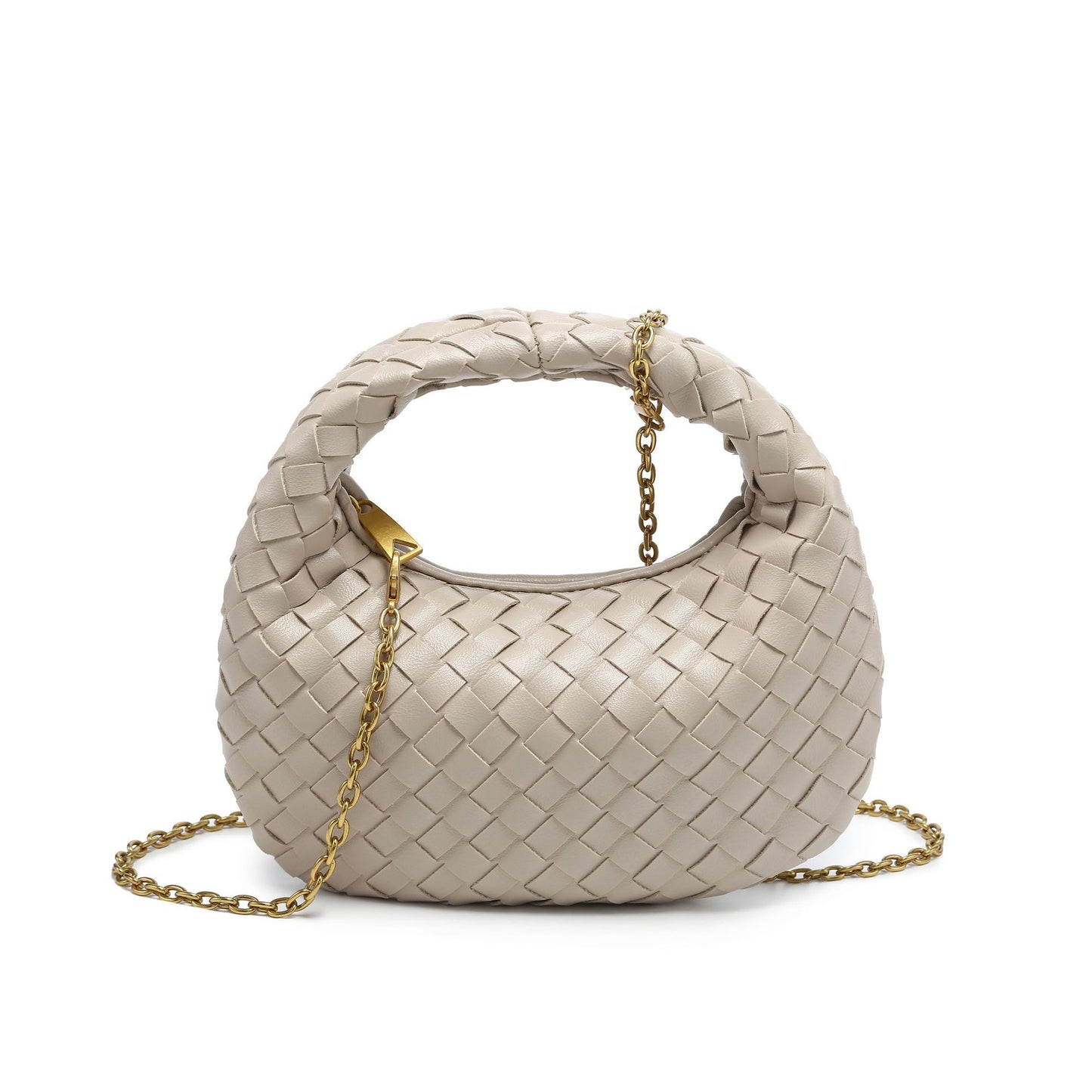 Women's Fashion Solid Color Simple Trend Woven Women's Messenger Bag