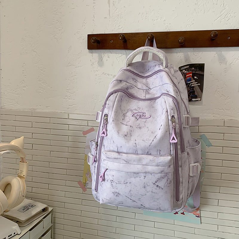 Capacity Campus Female Korean Junior High Simple Backpacks