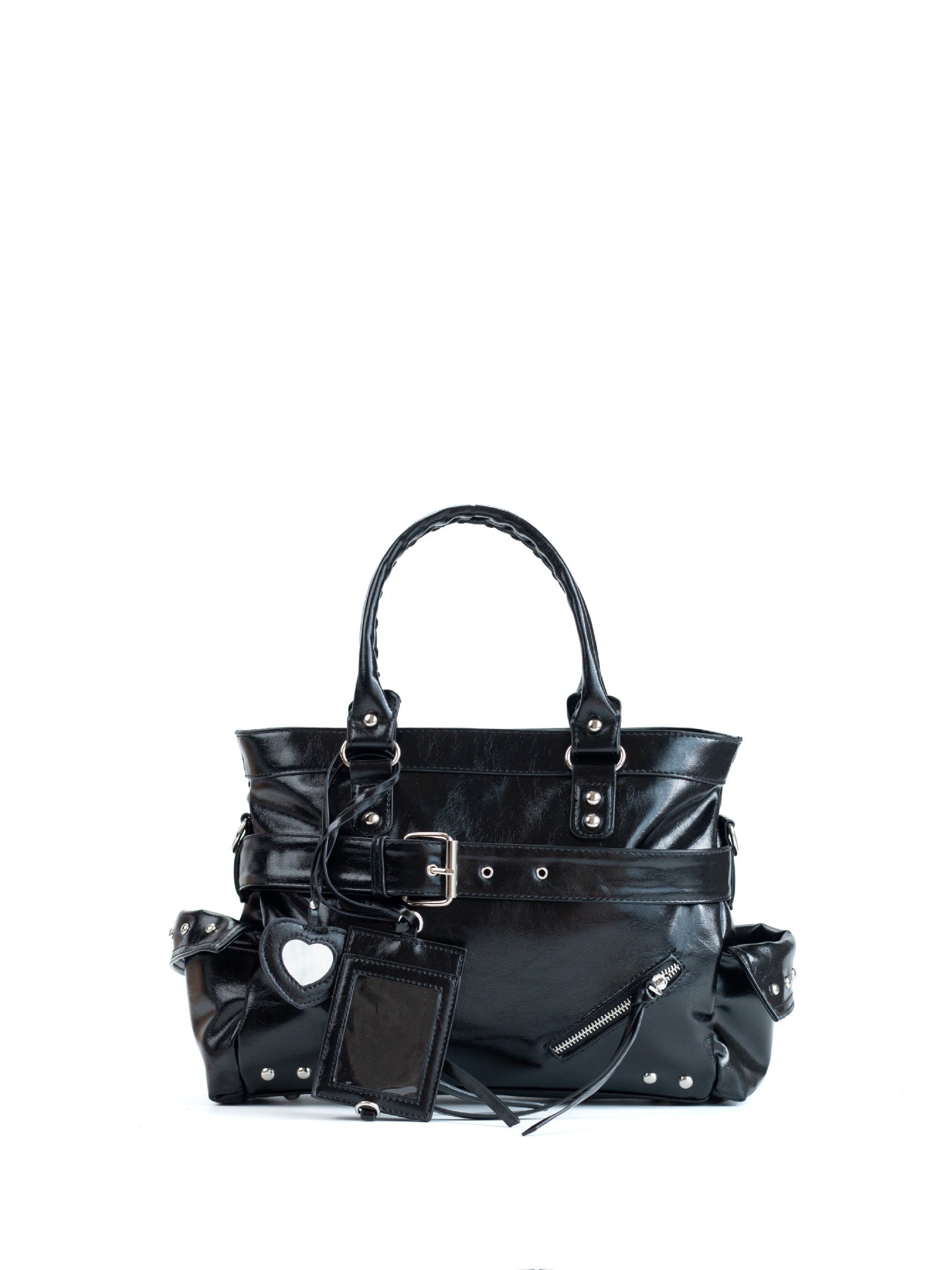 Retro Minority Design Locomotive Rivet Large Capacity Women's Messenger Bag