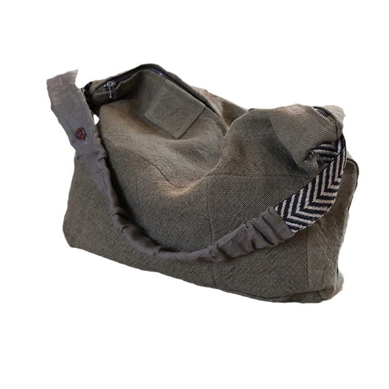 Women's Large Capacity Totes Commuter Canvas Retro Easy Matching Minority Women's Messenger Bag