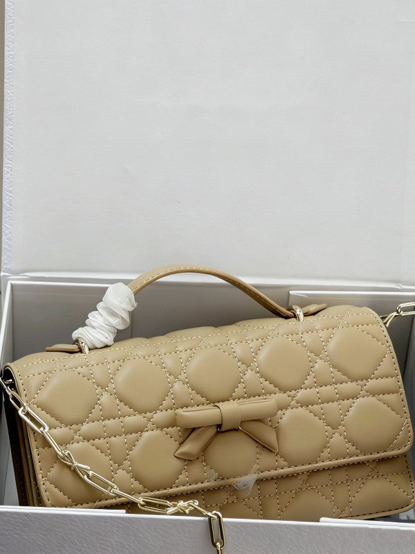 Elegant Women's Bow Rhombus Chain Fashion Women's Messenger Bag