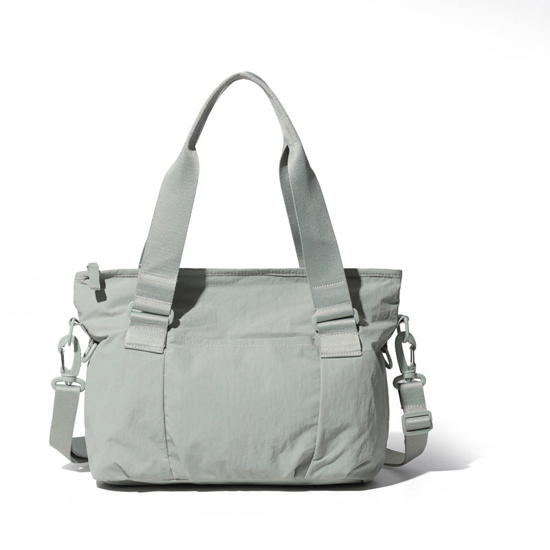 Women's Korean Style Artistic Solid Color Large Capacity Shoulder Bags
