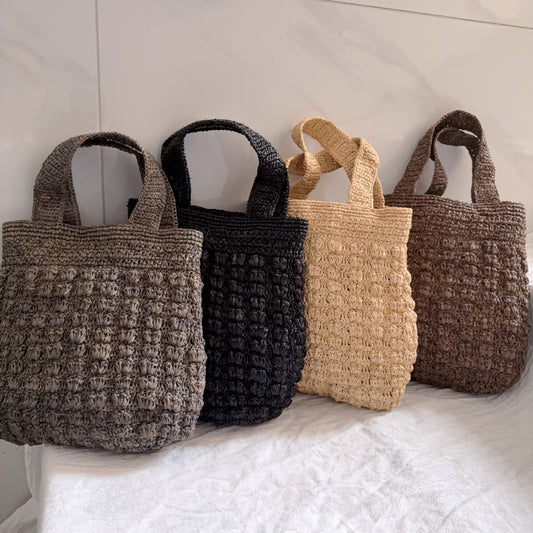 High Quality Raffia Versatile Hand-woven Niche Beach Retro Straw Woven Bags