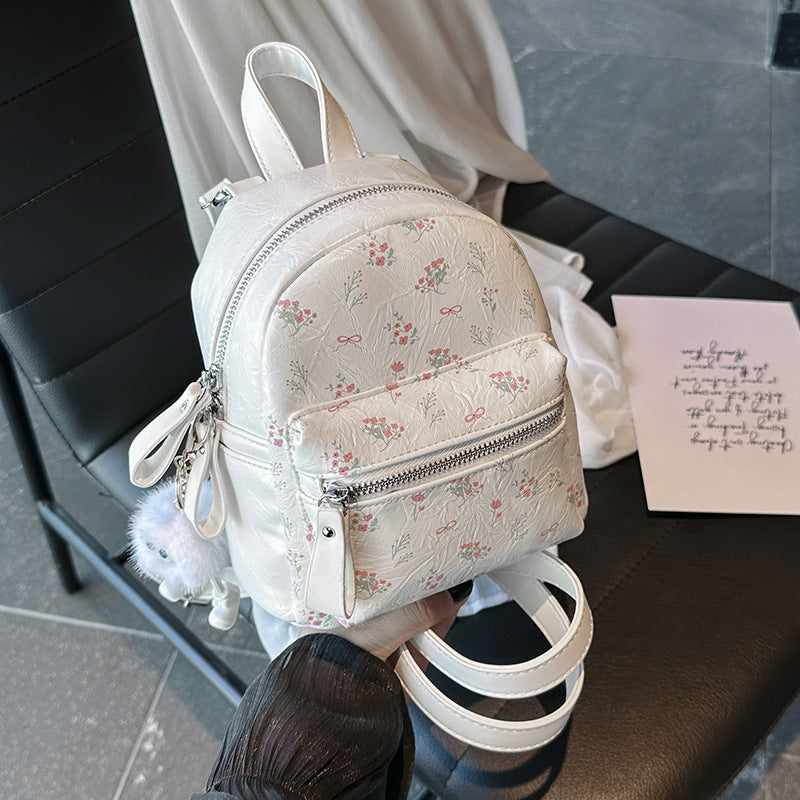 Women's Printed Double Cute Wild Simple Women's Backpack