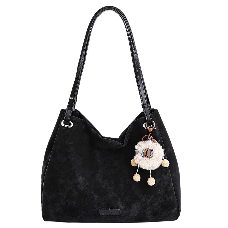 Women's Retro Large Capacity For Versatile Frosted Tote Bags