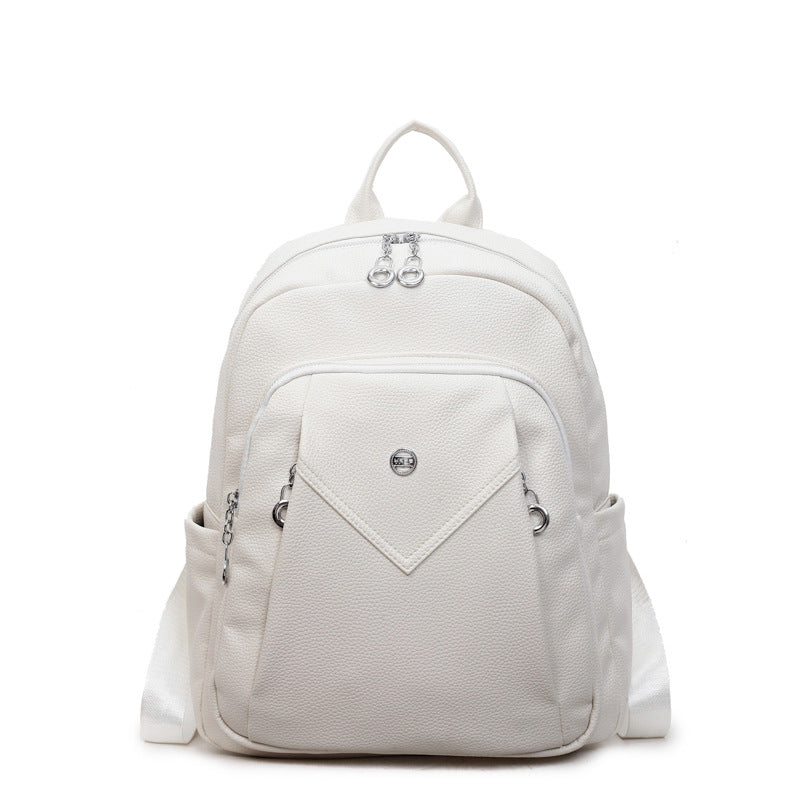 Women's Fashion Korean Soft Leather Textured Women's Backpack
