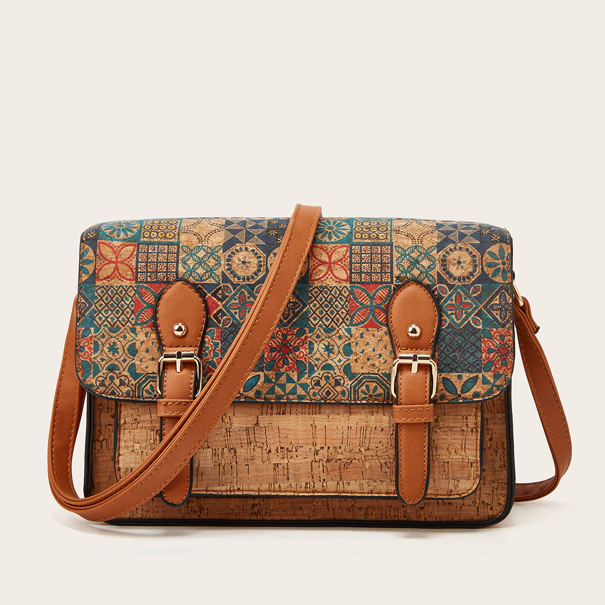 Women's Large Capacity Printed Retro Ethnic Style Women's Messenger Bag