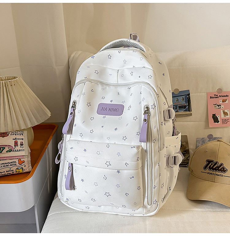 Korean Style Princess Cute Printed Junior High Leisure Backpack