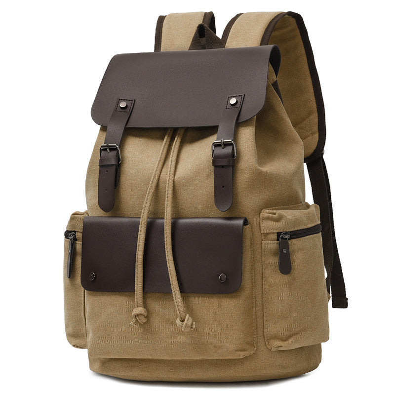Men's Canvas Sense Fashion Computer Retro Leisure Backpack