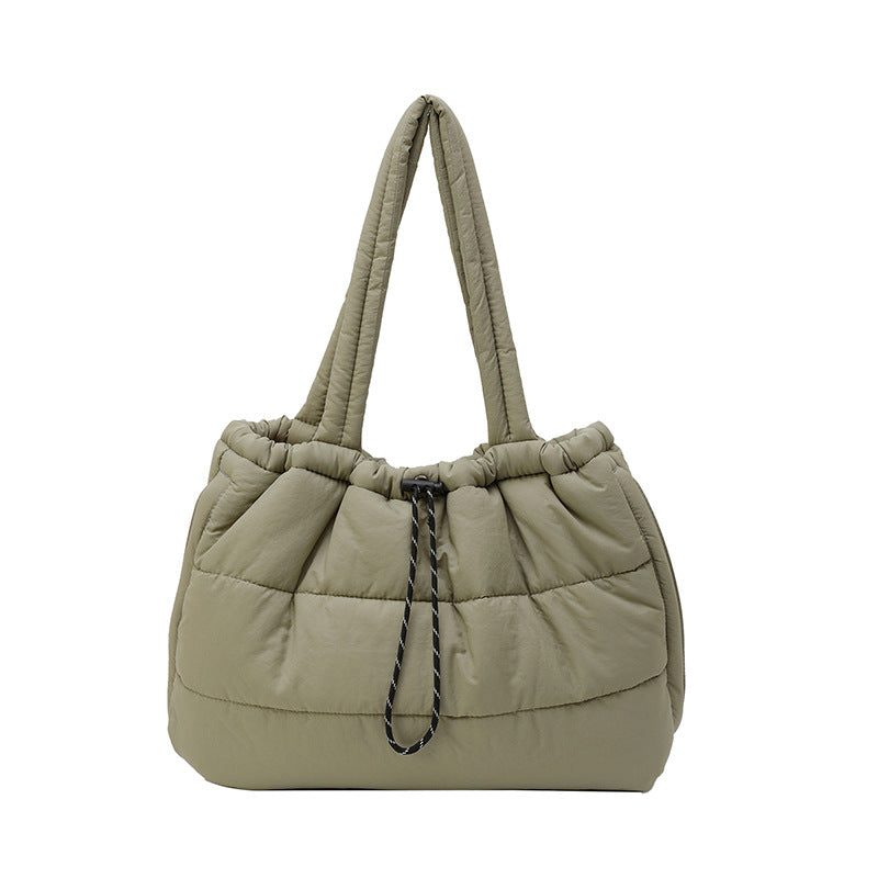 Women's Down Large Capacity Quilted Versatile Underarm Trendy Cotton Women's Shoulder Bag
