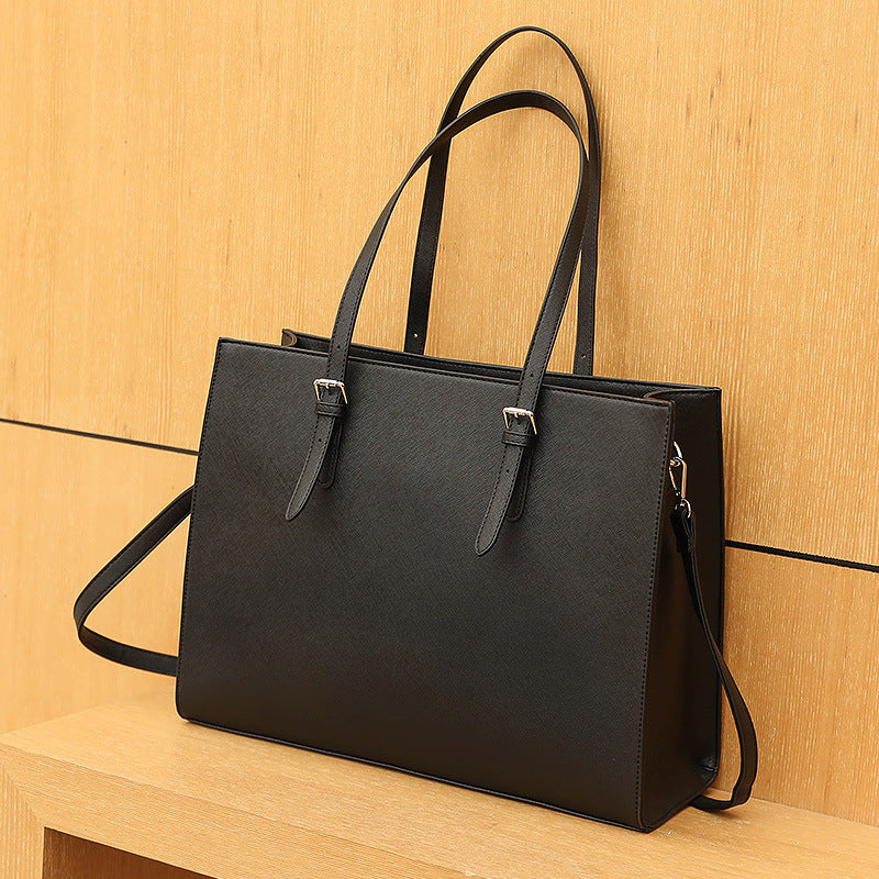 Women's Cross Pattern Large Temperament Wild Women's Handbag