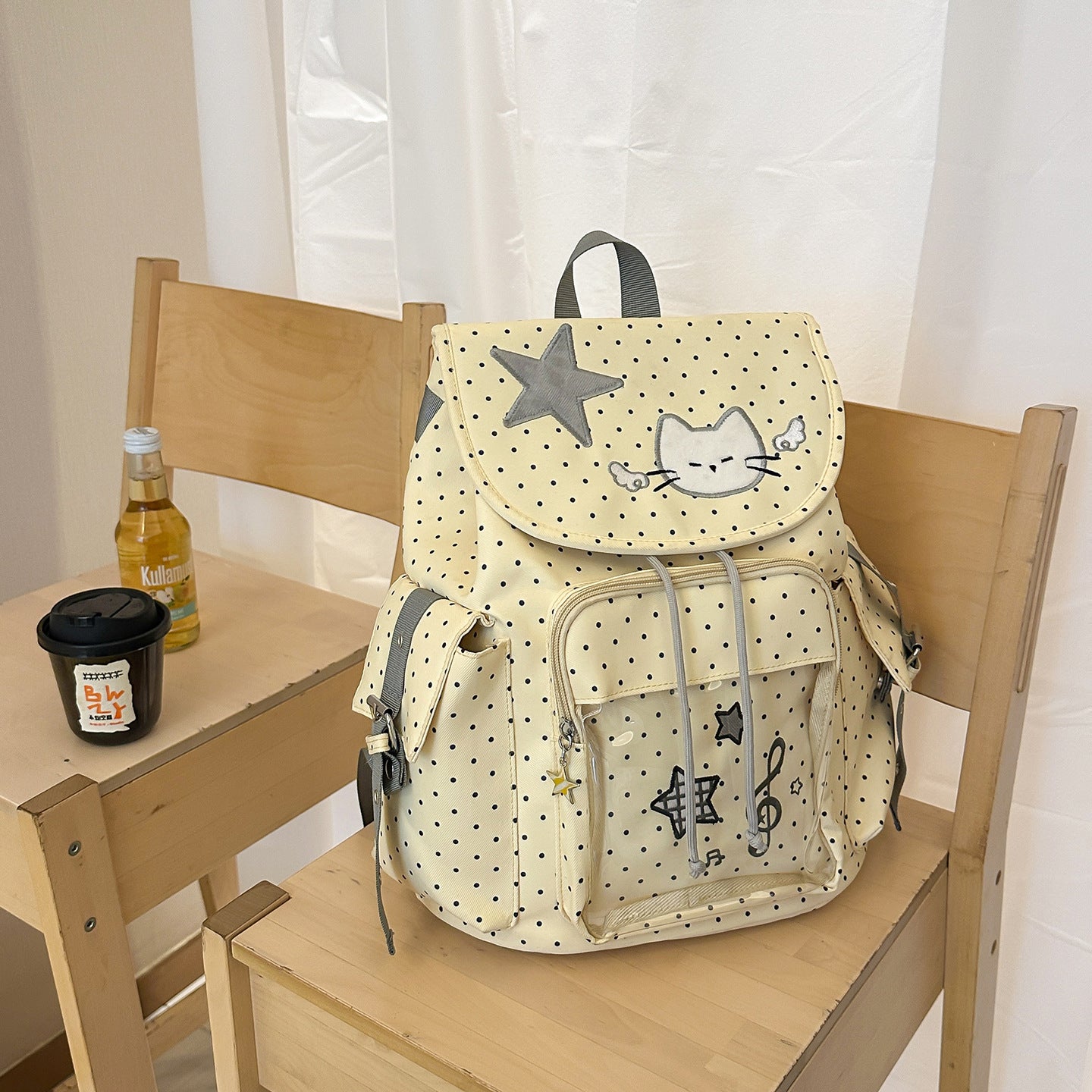 Polka Dot Full Printed Cartoon Primary Bags