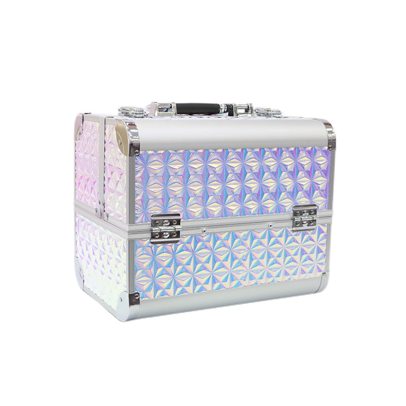 Portable High Sense Makeup Aluminum Alloy Tattoo Nail Manicure Cosmetic Case