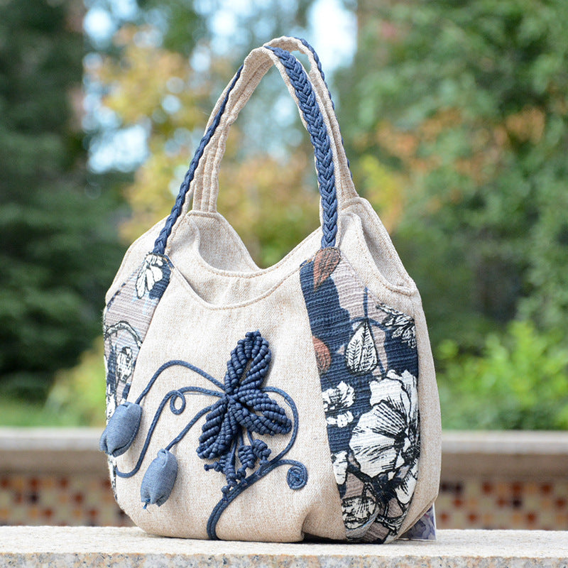 Women's Ethnic Style Woven Yunnan Literary Handbags