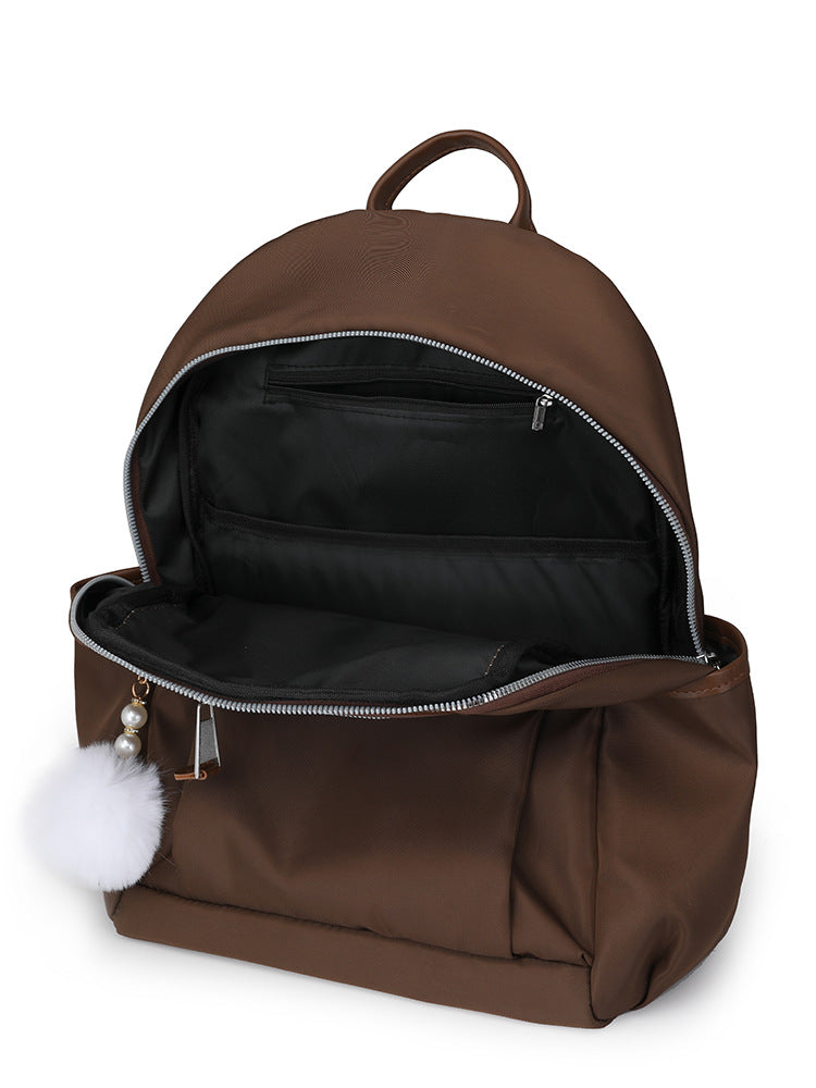 Nylon Korean Fashion Lightweight Simple Large Women's Backpack