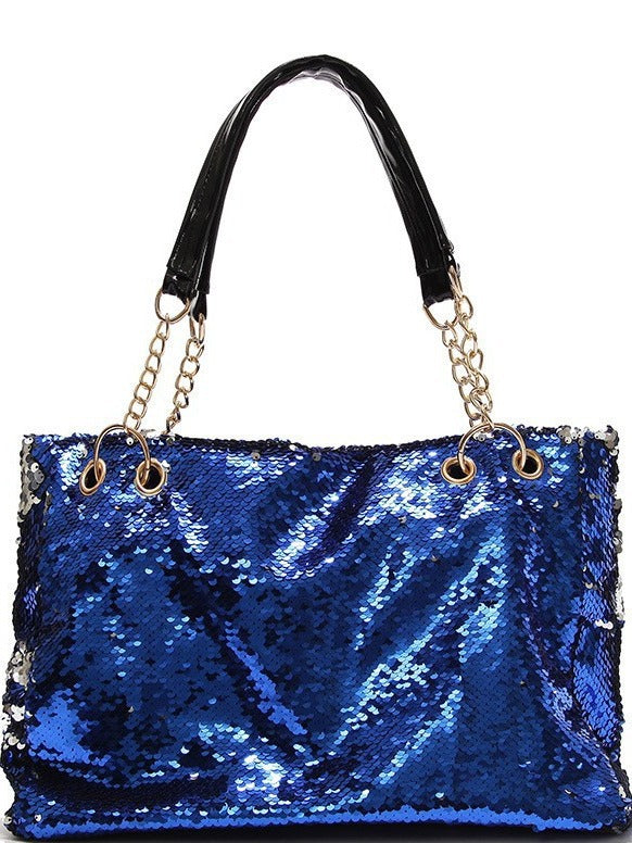 Women's Fashion Color Change Sequins Large Capacity Women's Shoulder Bag