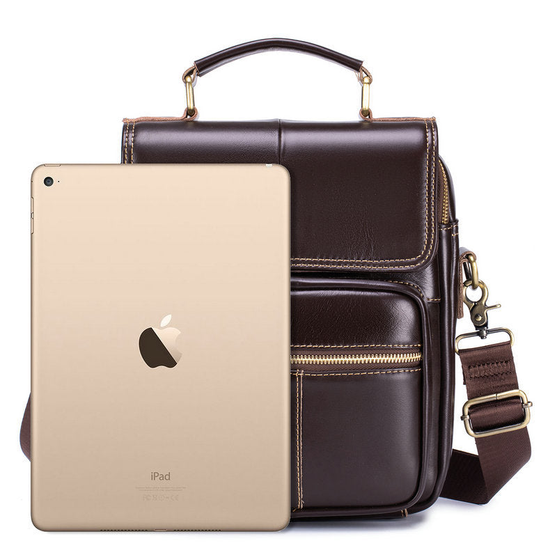 Men's Business Commute Genuine Leather Large Capacity Bags