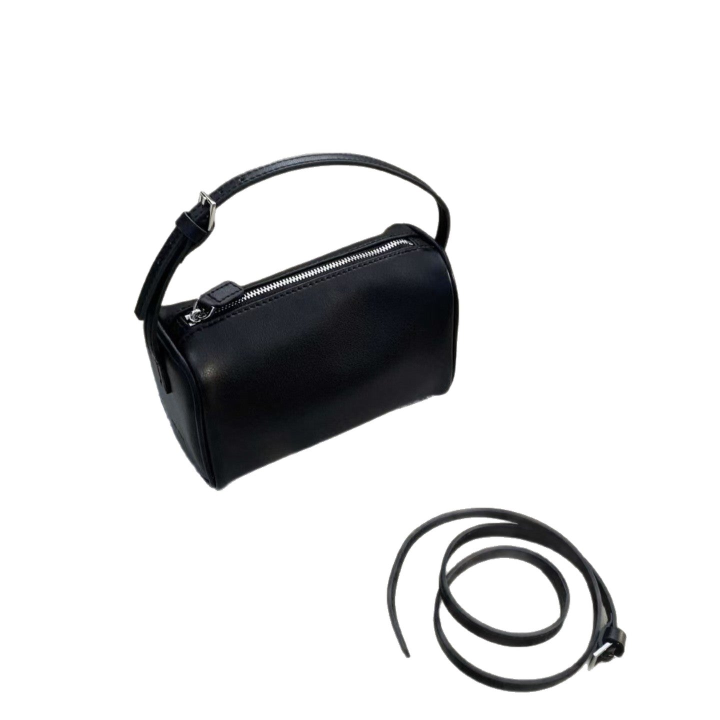 Top Layer Cowhide Mini Portable Pen Quality Suede Underarm Bags