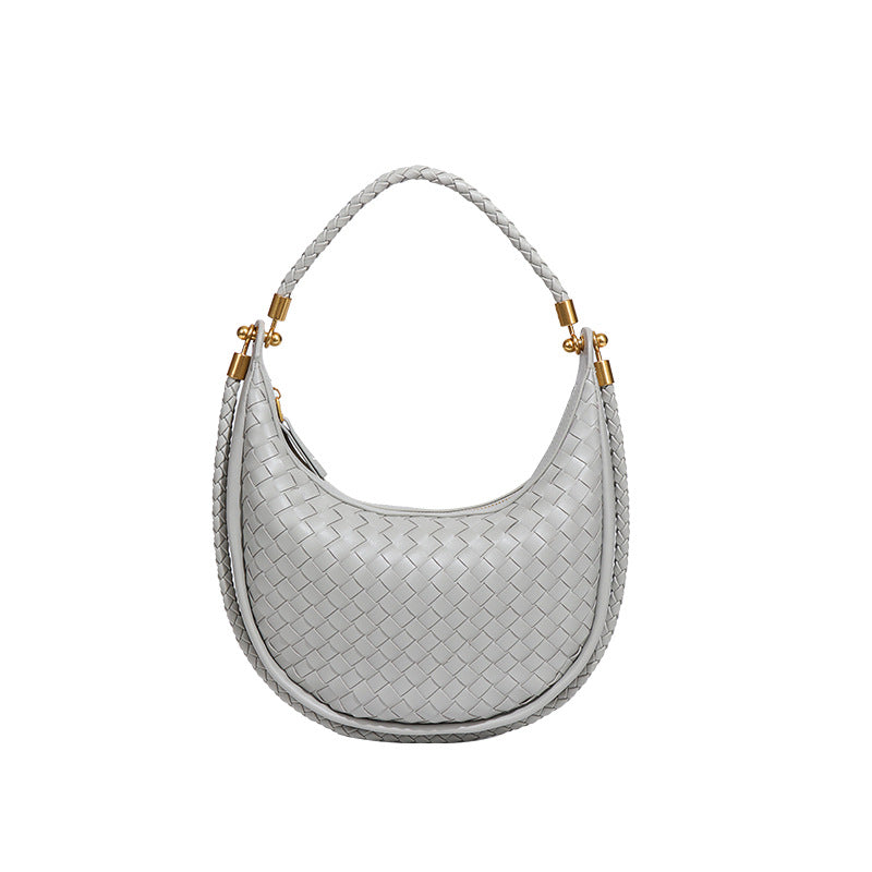 Women's Woven High Sense Selenodont One Retro Fashion Underarm Bag