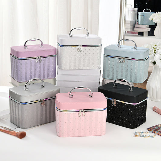 Capacity High-grade Home Storage Three-piece Set Makeup Bag