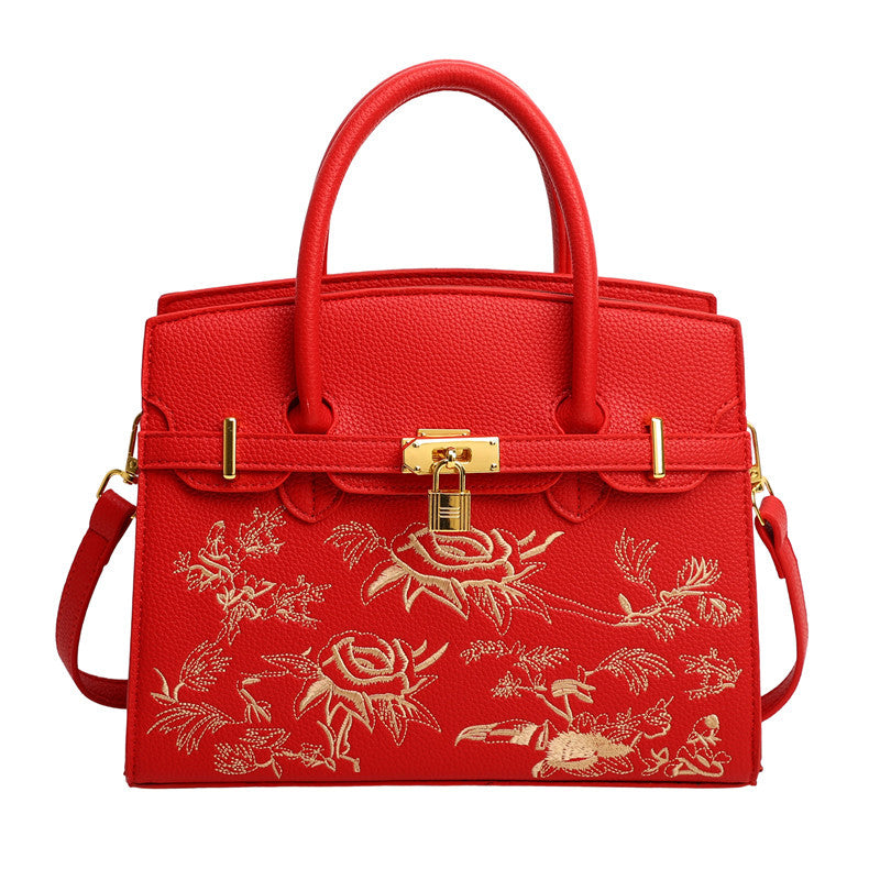 Versatile Women's Chinese Embroidery Mom Premium Women's Messenger Bag