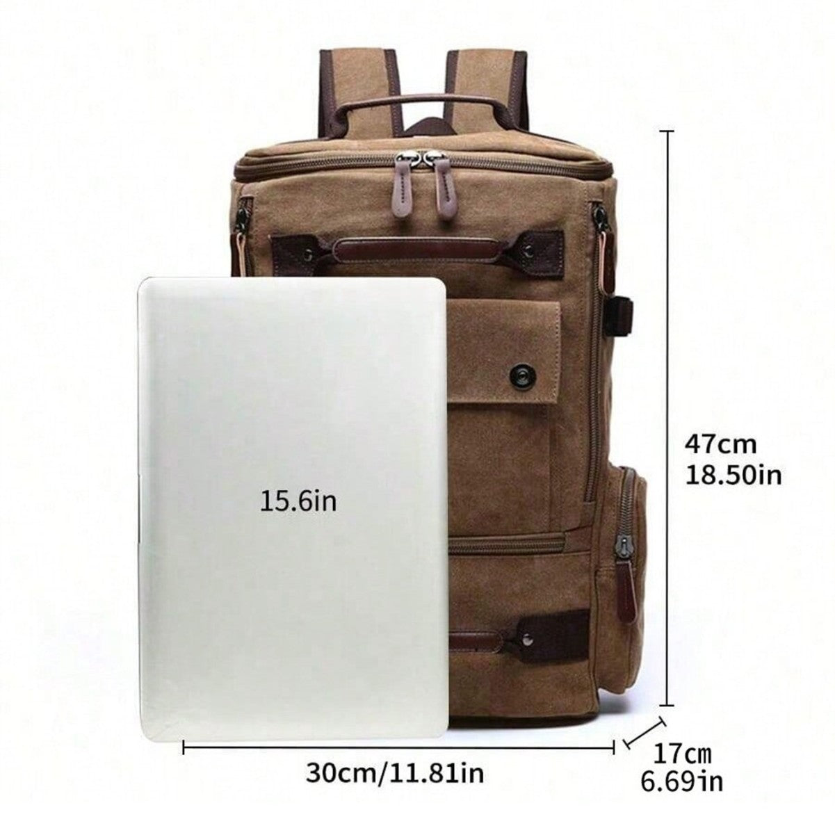Men's Canvas Large Capacity Computer Trendy Backpacks