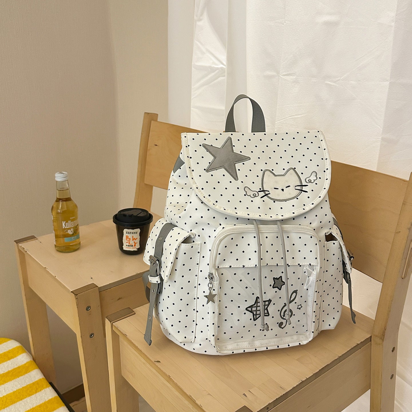 Polka Dot Full Printed Cartoon Primary Bags