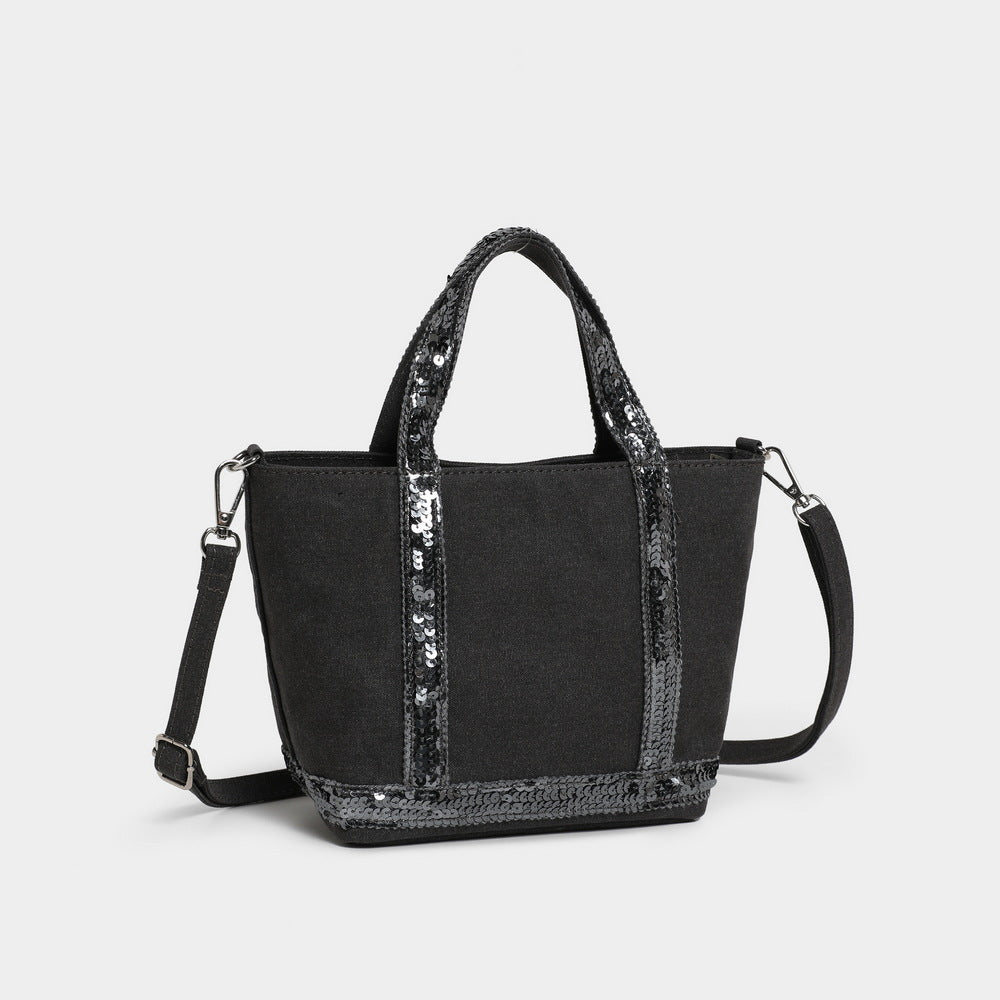 Trendy Women's Personal Leisure Trend Canvas Handbags