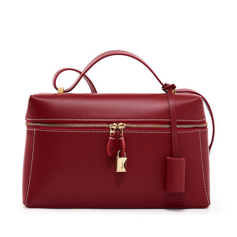 Women's Lunch Box Cowhide Large Commuter For Women's Shoulder Bag