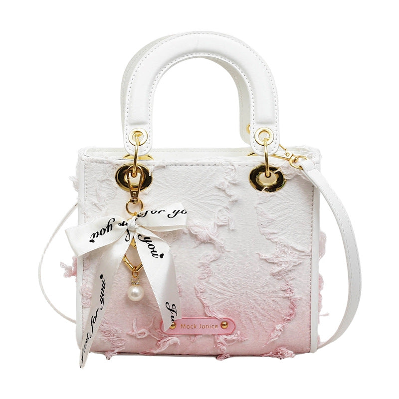 Women's Good-looking Niche Gradient Tassel Diana Fashion Women's Shoulder Bag