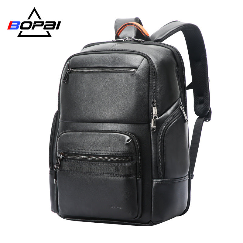 Men's First Layer Cowhide Large Capacity Computer Commuter Bags