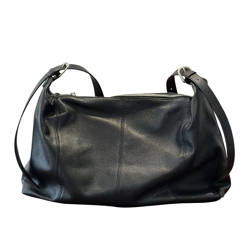 Women's Capacity Genuine Leather Spring High-grade Design First Layer Women's Shoulder Bag