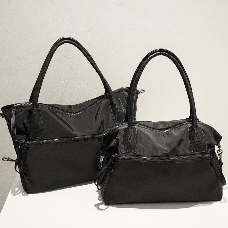 Trendy Unisex Summer Commute Solid Color Oxford Tote Bag