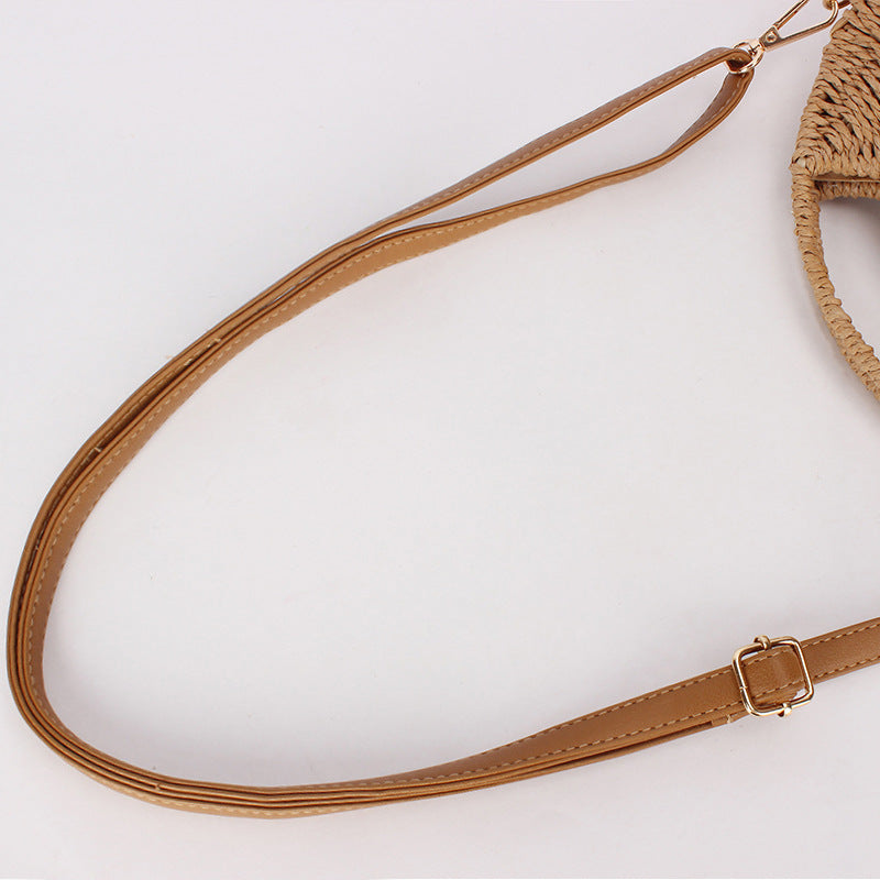 Women's Retro Fashion Woven Advanced Texture Minority Simple Design Women's Messenger Bag