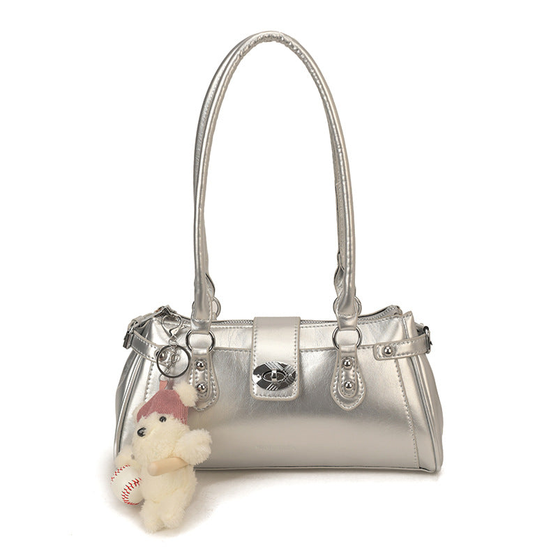 Women's Fashion Rivet High Sense Minority Simple Underarm Bag