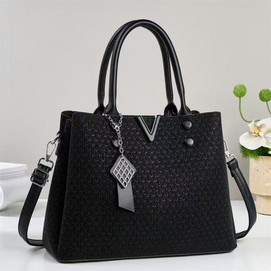 Texture Fashion Versatile Large Capacity Trendy Women's Handbag