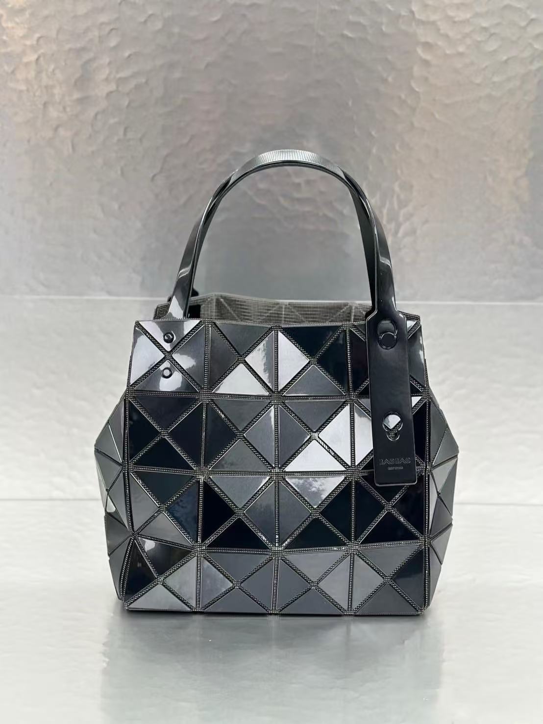 Women's March Hand Color Nail Diamond Box Geometric Rhombus Tote Bag