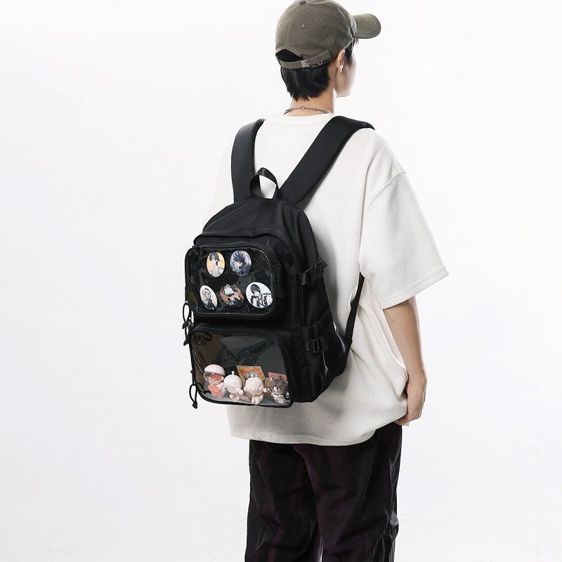Cartoon Two-dimensional Two-piece Detachable Pocket Large Bags