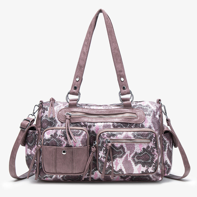 Women's Simple Zipper Large Capacity Commuter Bags